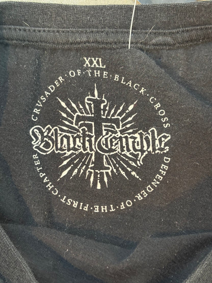 Black Temple Skull Snake T-Shirt