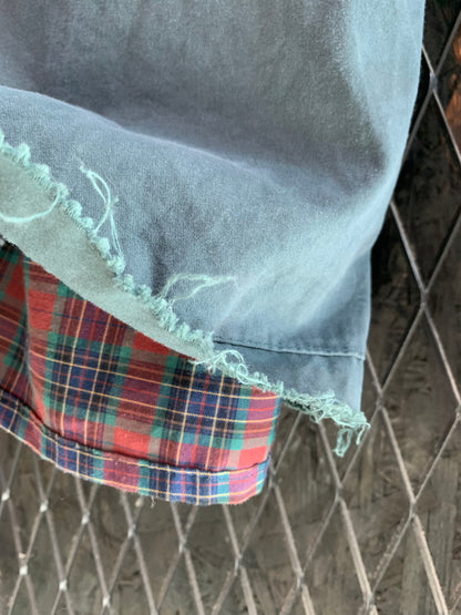 Vintage Morajane Green Double-Breasted Long Trench Coat