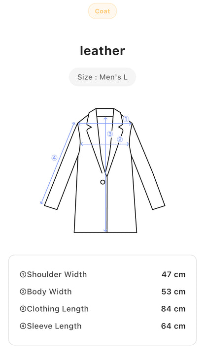 Vintage Coast Sportswear Leather Coat