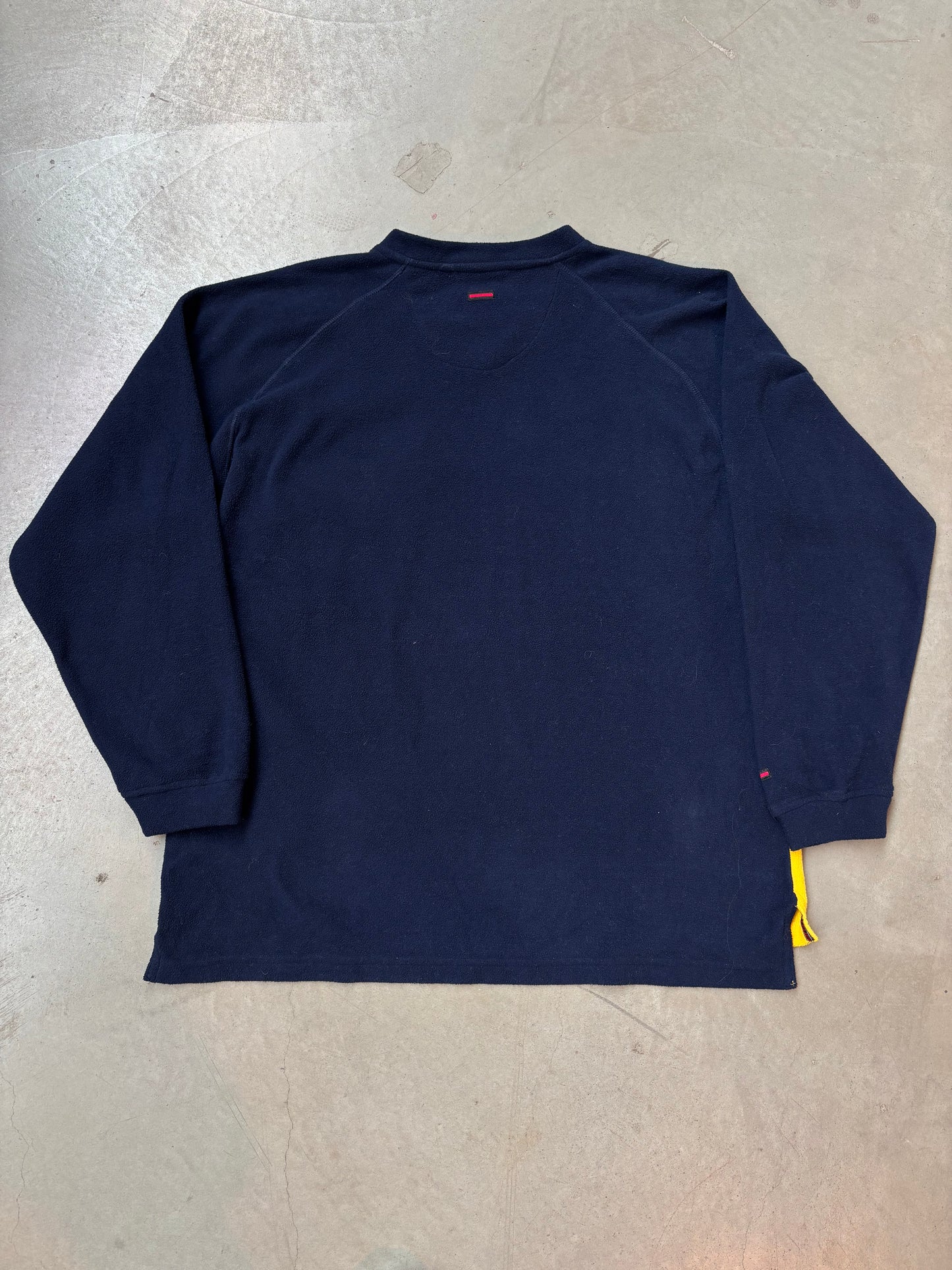 FUBU Yellow And Navy Long Sleeve Pullover