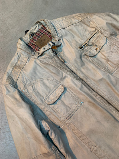 Men’s Vintage Jofama Light Beige Leather Jacket