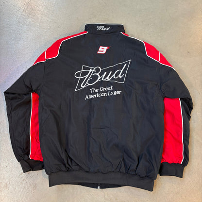 Budweiser Vintage Nascar Racing Bomber Jacket