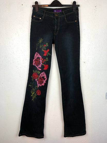 Goldname Y2K Dark Blue Flared Jeans
