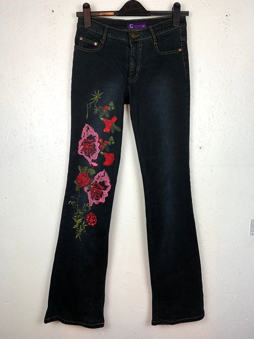 Goldname Y2K Dark Blue Flared Jeans