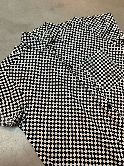 Y2K Unisex Oversized Checkered Button Up Shirt