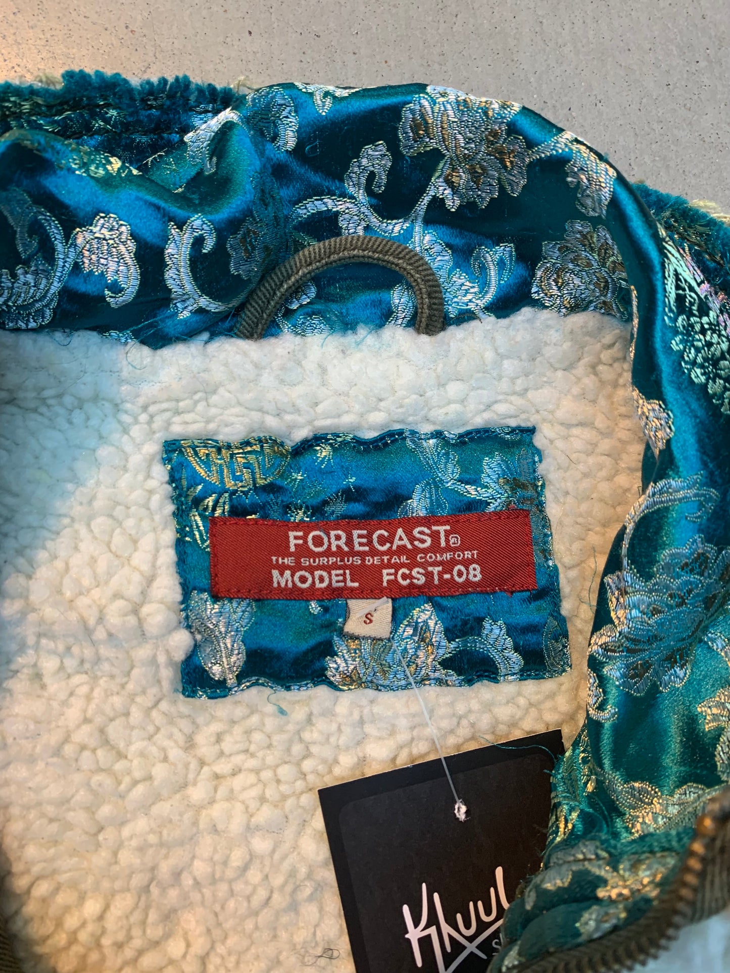 Y2K Khaki Green Forecast FCST-08 Sleeveless Denim Vest