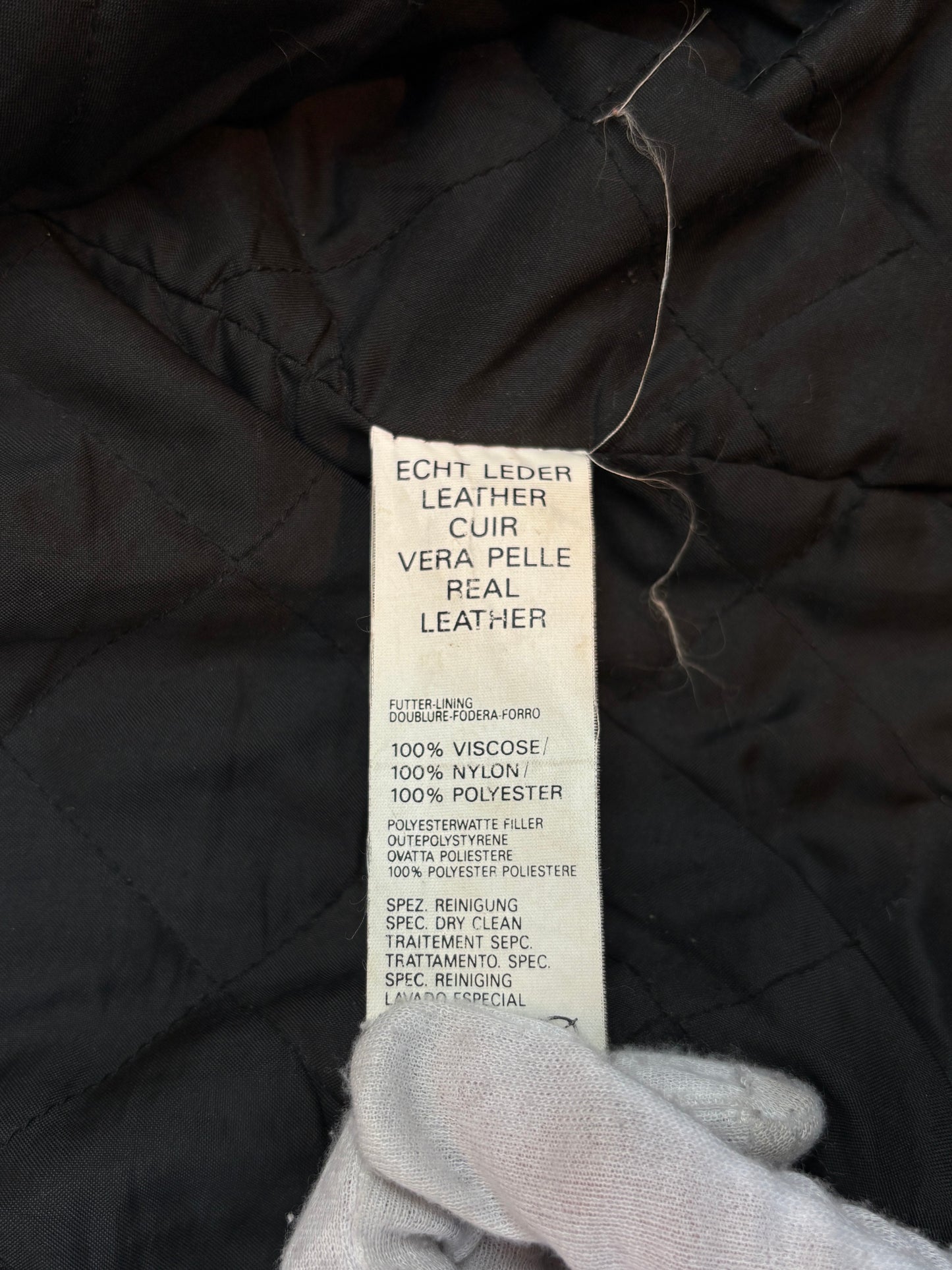 Vintage Black Leather Biker Jacket