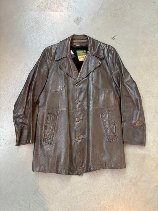 Vintage Coast Sportswear Leather Coat