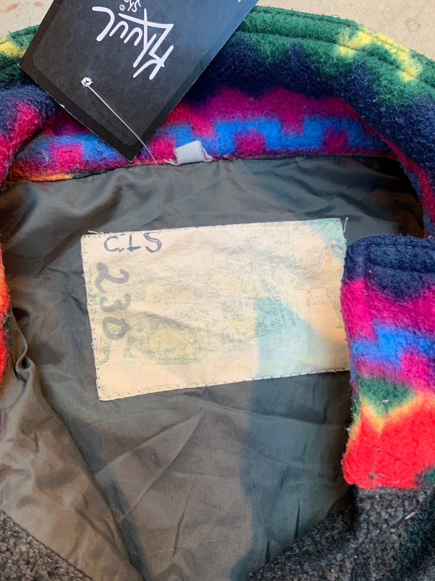 Vintage Men Fleece Button-Up Jacket