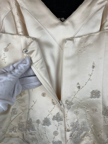 Women's Vintage Ivory Wedding Corset Top