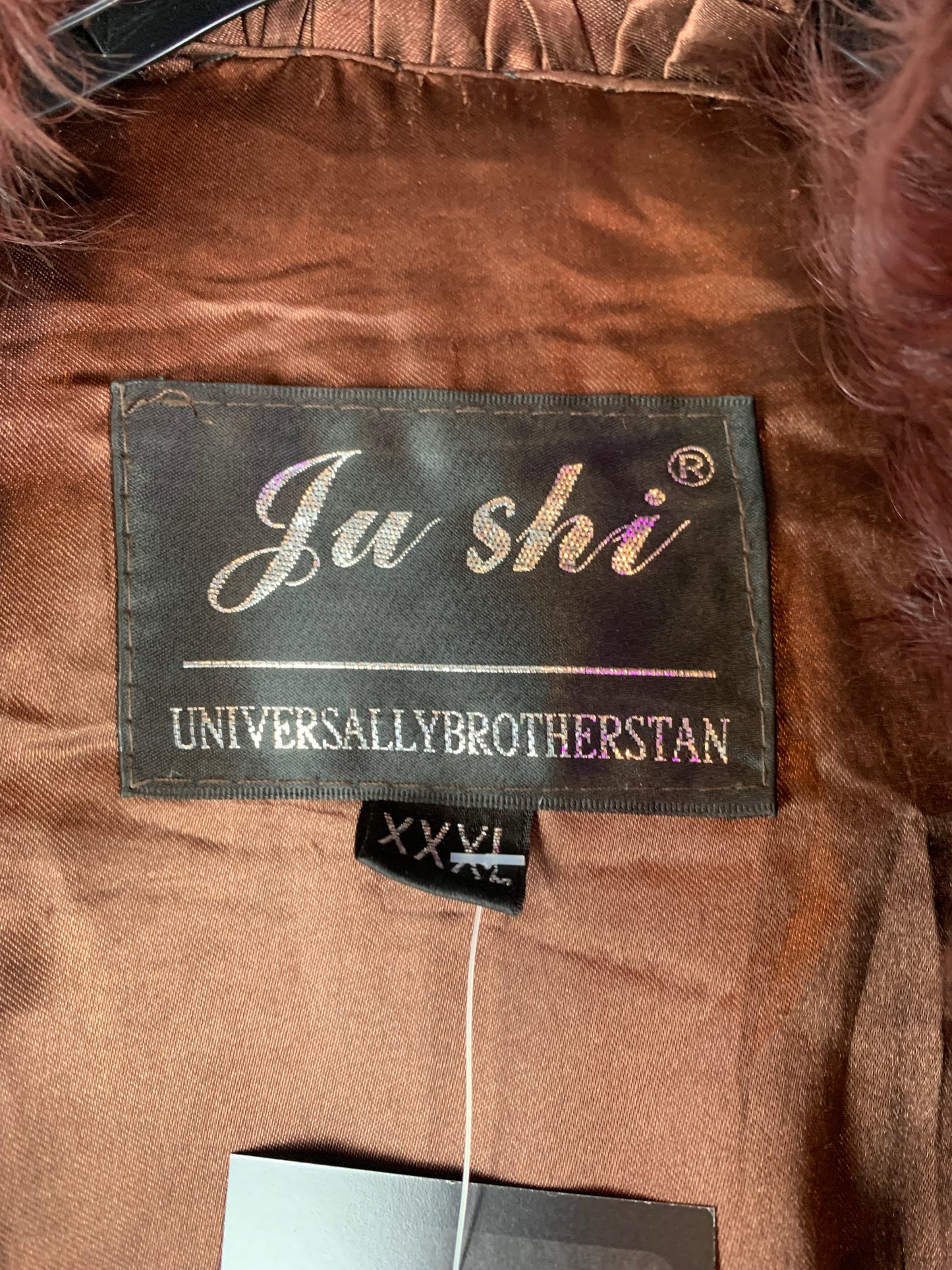 Women’s Genuine Brown Goat Fur Coat