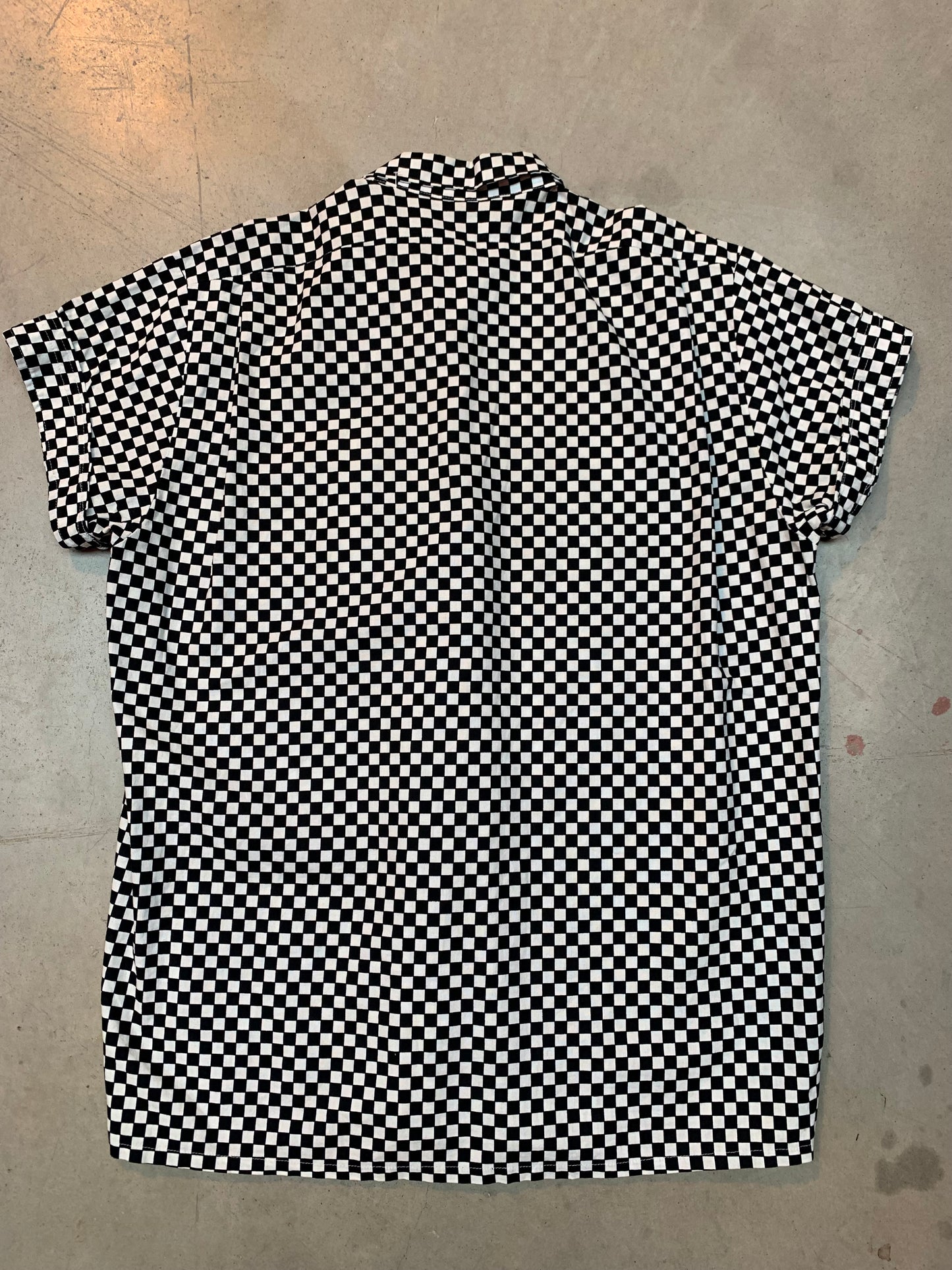 Y2K Unisex Oversized Checkered Button Up Shirt