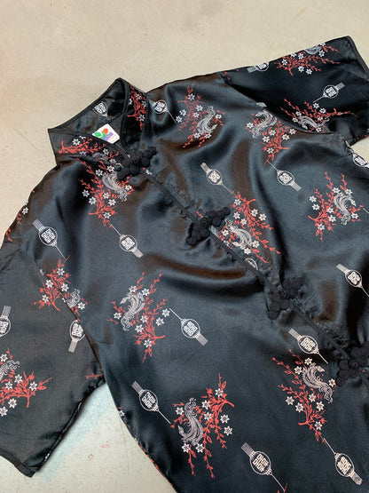 Womens Y2K Style China Pattern Shirt