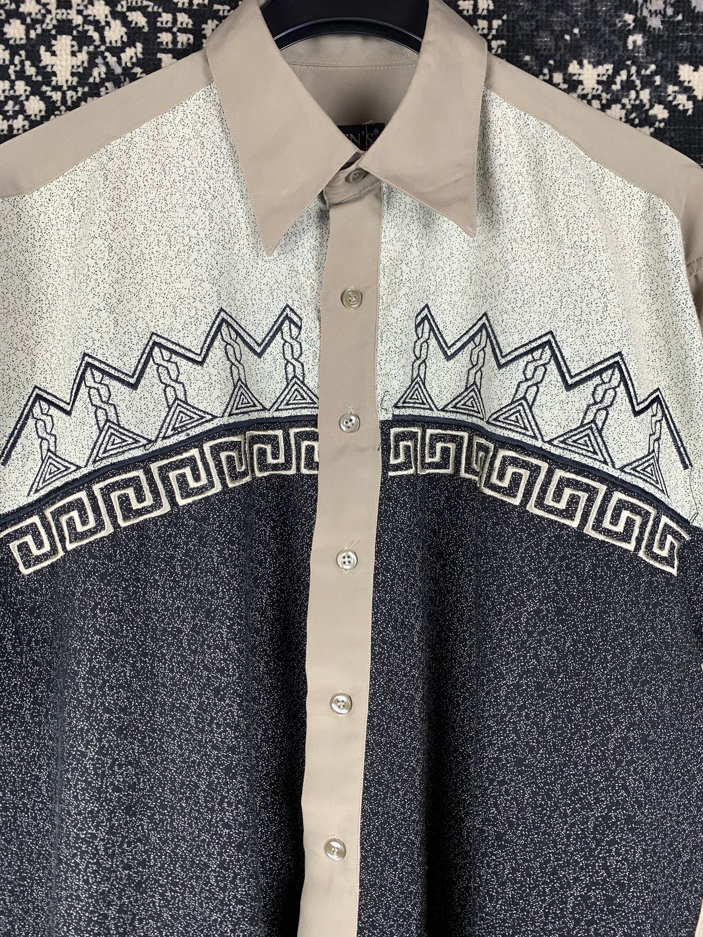 Men's Vintage Ruben's First Class Light Toned Longsleeve Button-Up
