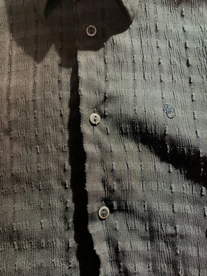 Versace Classic Black Short Sleeve Button-Up Shirt