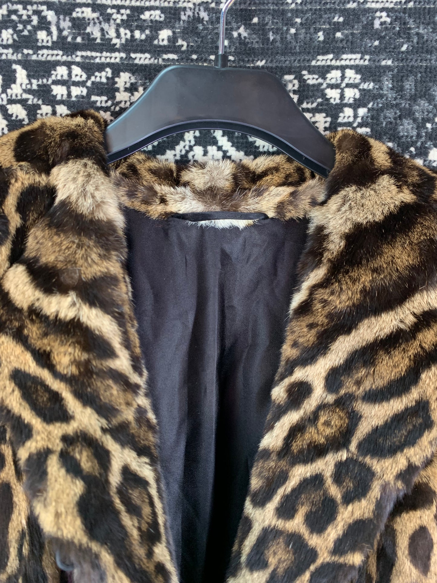 Vintage Spotted Exotic 1940s Fur Coat