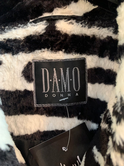 Vintage DAMO DONNA Faux Fur Zebra Print Coat