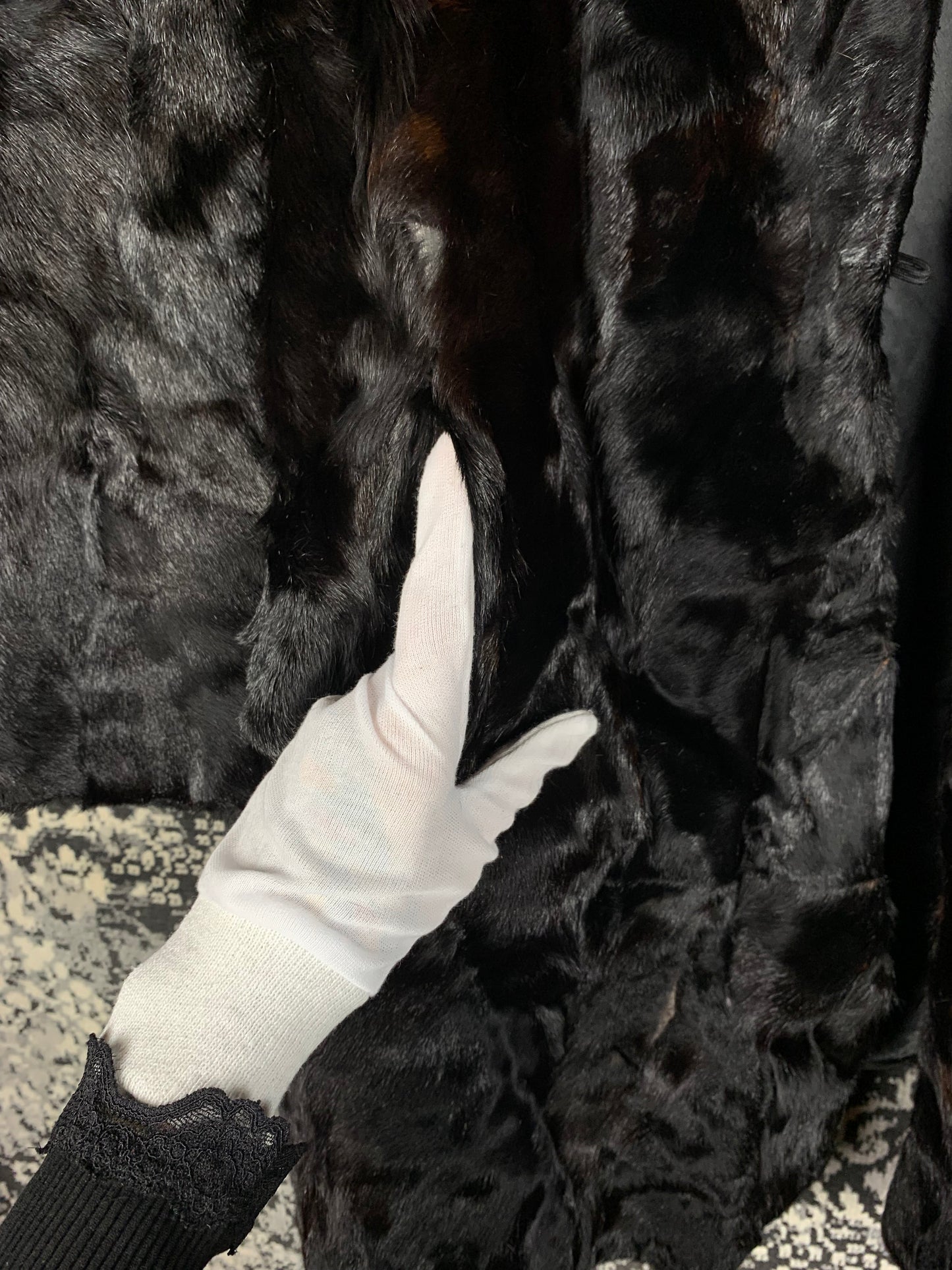 Women’s Deep Dark Brown Genuine Mink Fur Coat