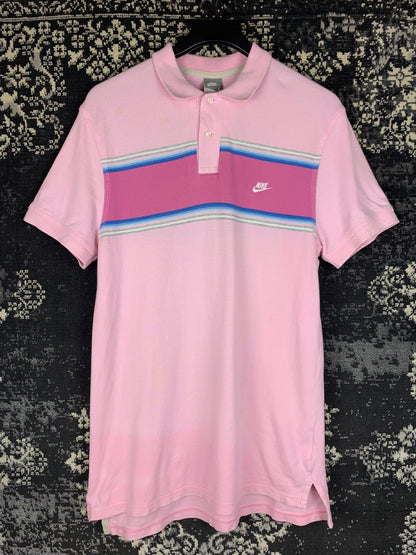 Men Pink Nike Polo T-Shirt