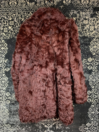 Women’s Genuine Brown Goat Fur Coat