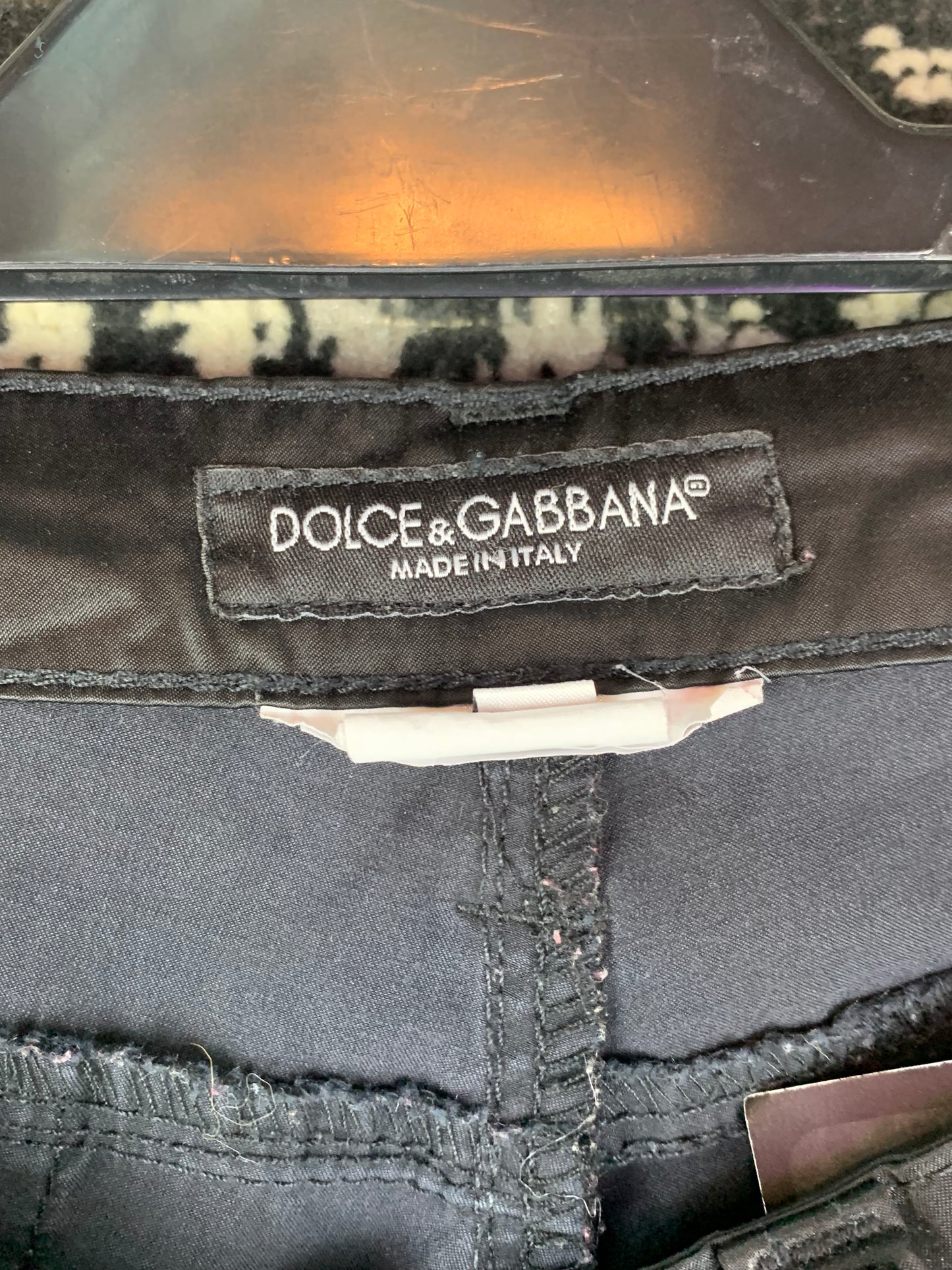 Y2K Women's Dolce&Gabbana Black Satin Trousers