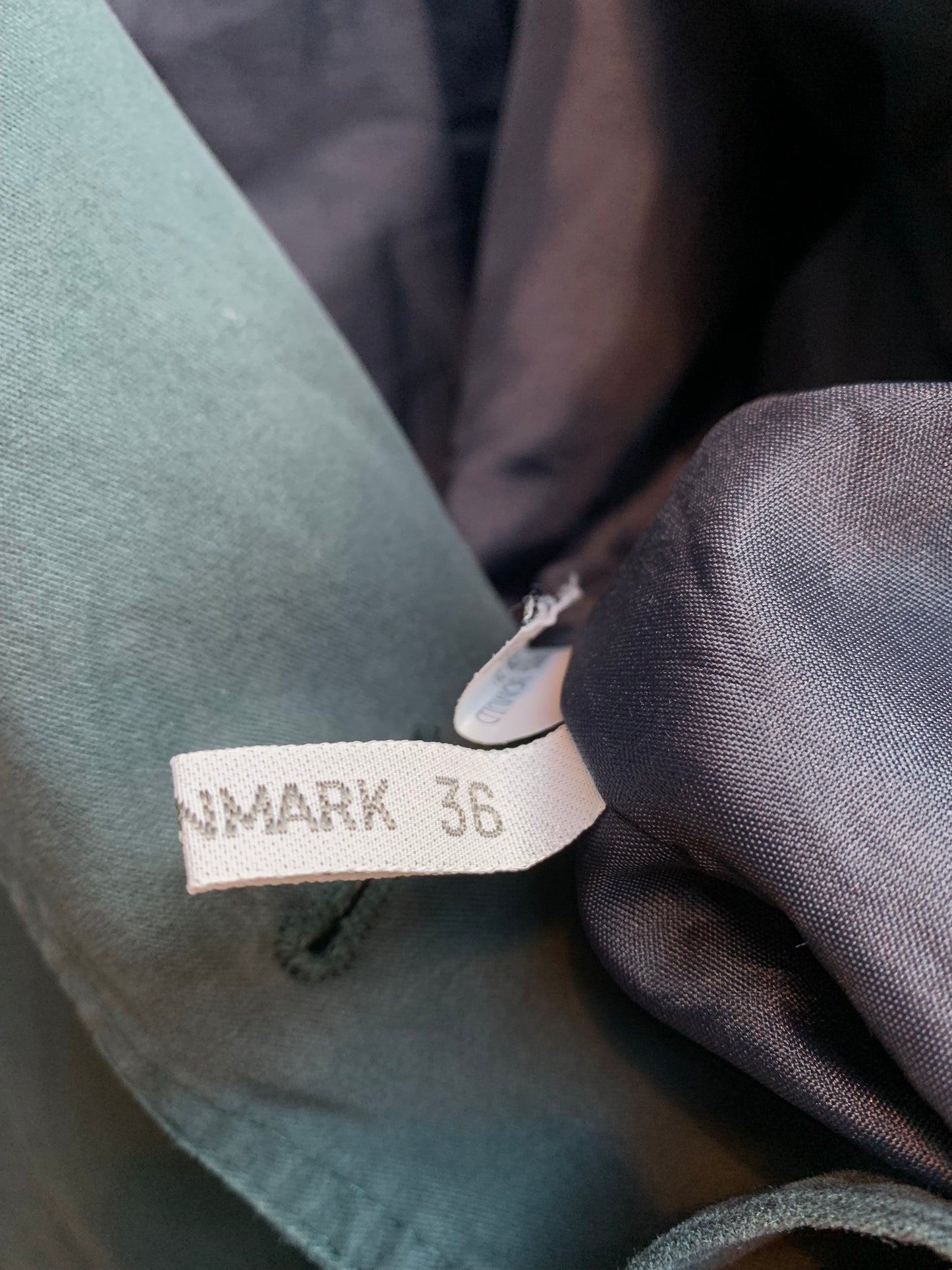 Vintage Morajane Green Double-Breasted Long Trench Coat