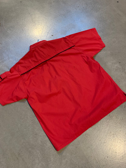 Diesel Vintage Red Short Sleeve Button-Up Shirt