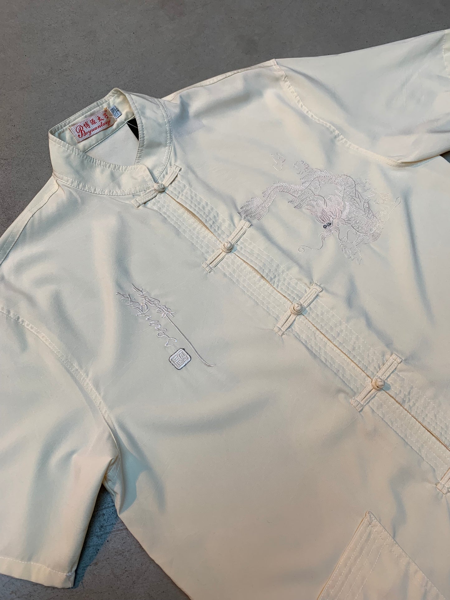 Womens China Style Embroidered Short Sleeve Shirt