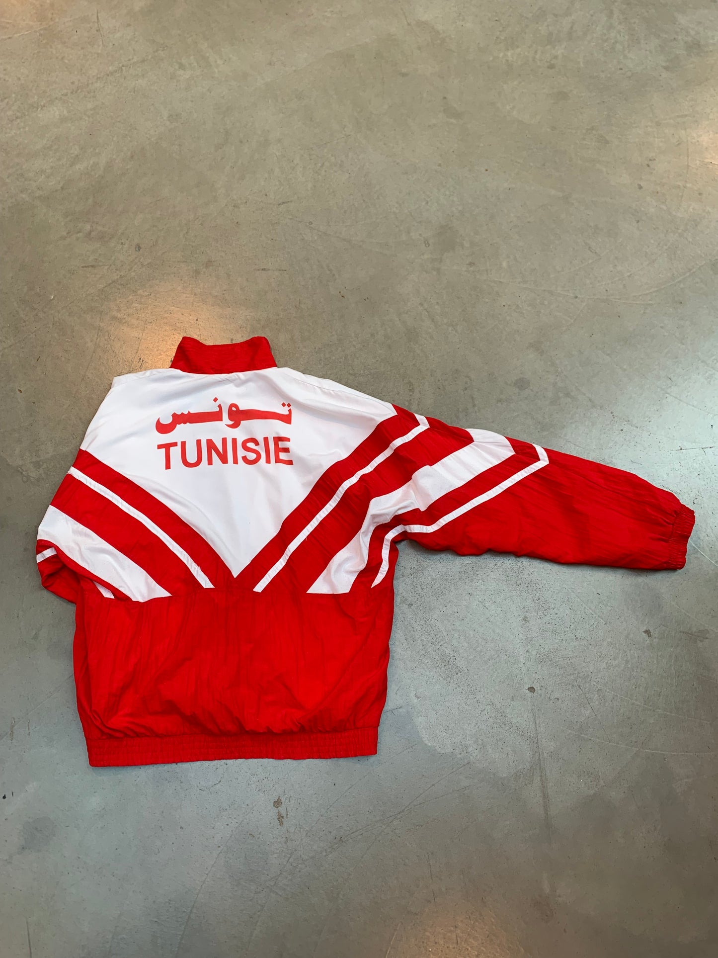 Red And White Tunisian National Team Track Jacket