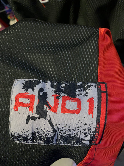 Vintage Y2K AND1 Men's Black Basketball Jersey