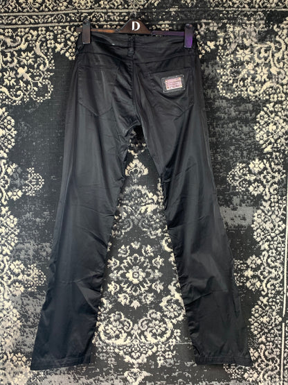 Y2K Women's Dolce&Gabbana Black Satin Trousers