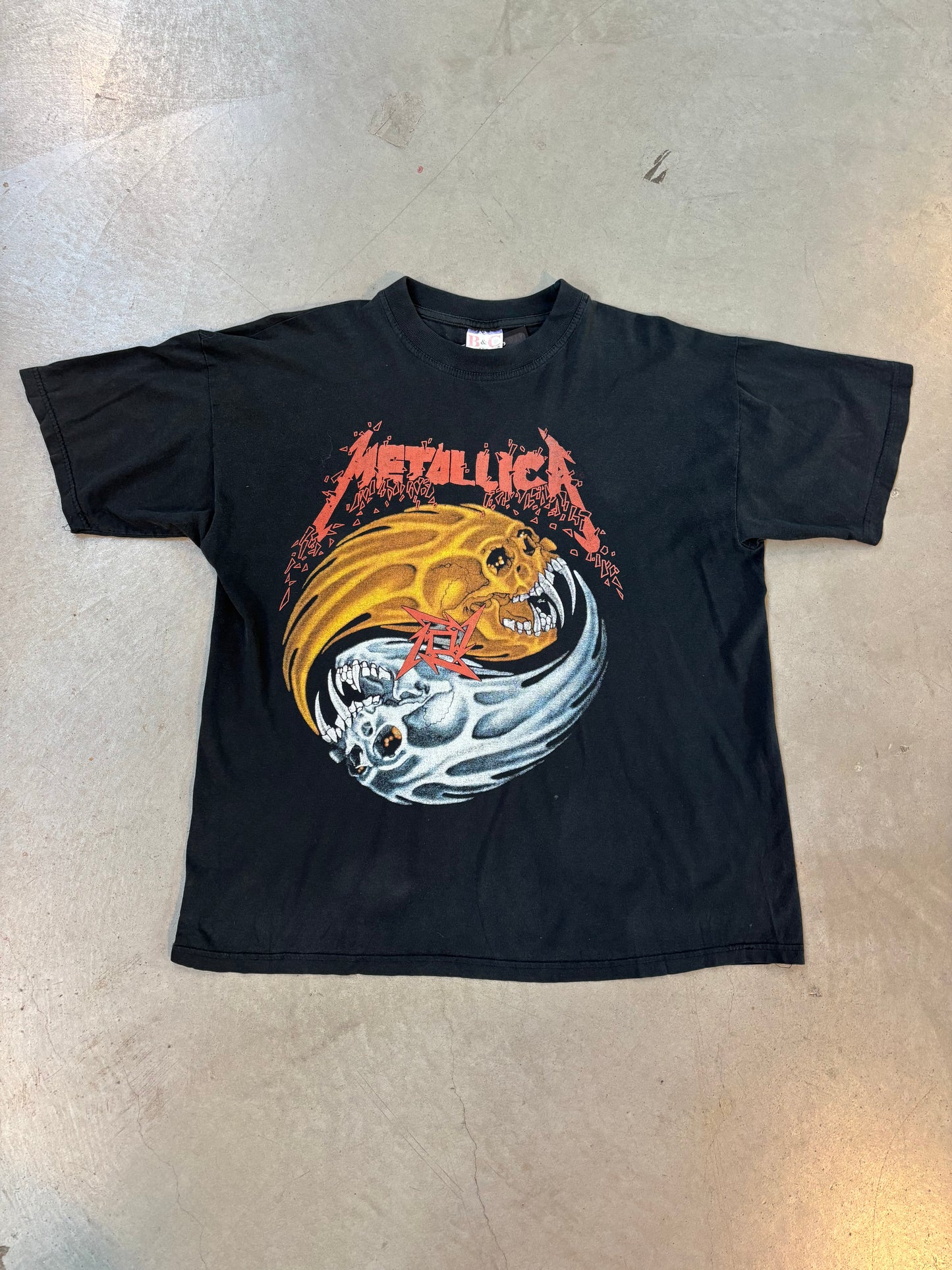 Vintage Metallica Skull Yin Yang T-Shirt
