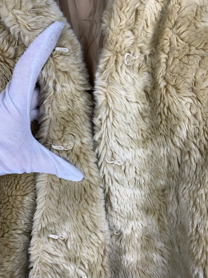 Women's Y2K Beige Faux Fur Jacket by Martinelli
