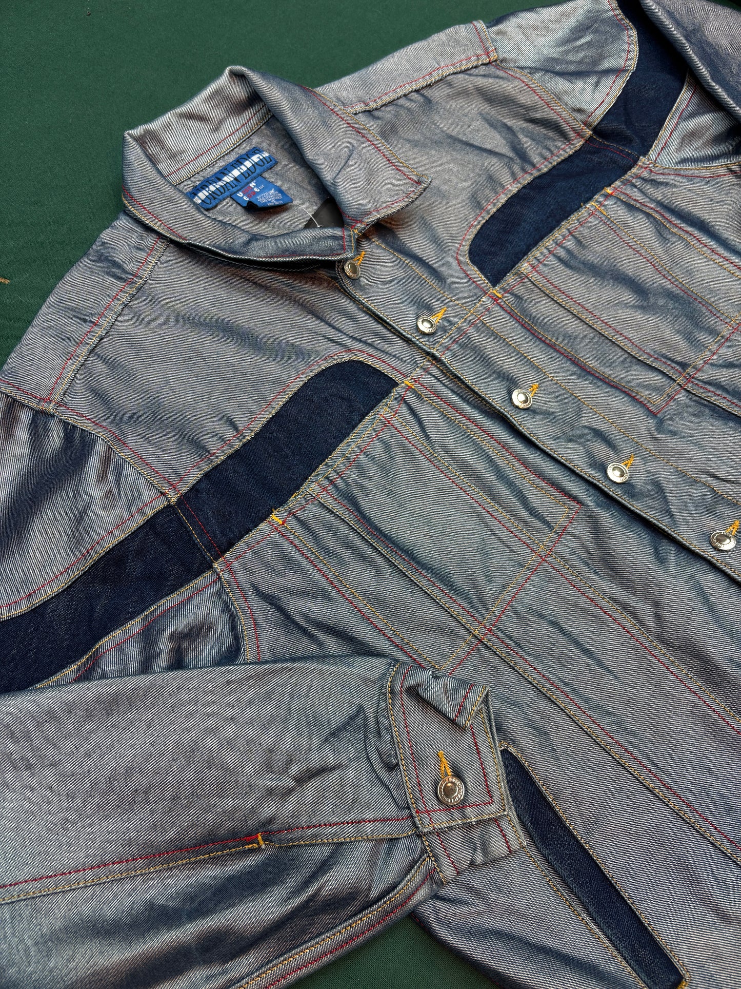 Vintage Urban Edge Denim Jacket Men XL