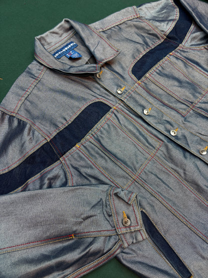 Vintage Urban Edge Denim Jacket Men XL