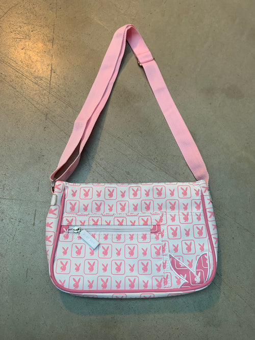 Women’s Pink Playboy Logo Shoulder Bag