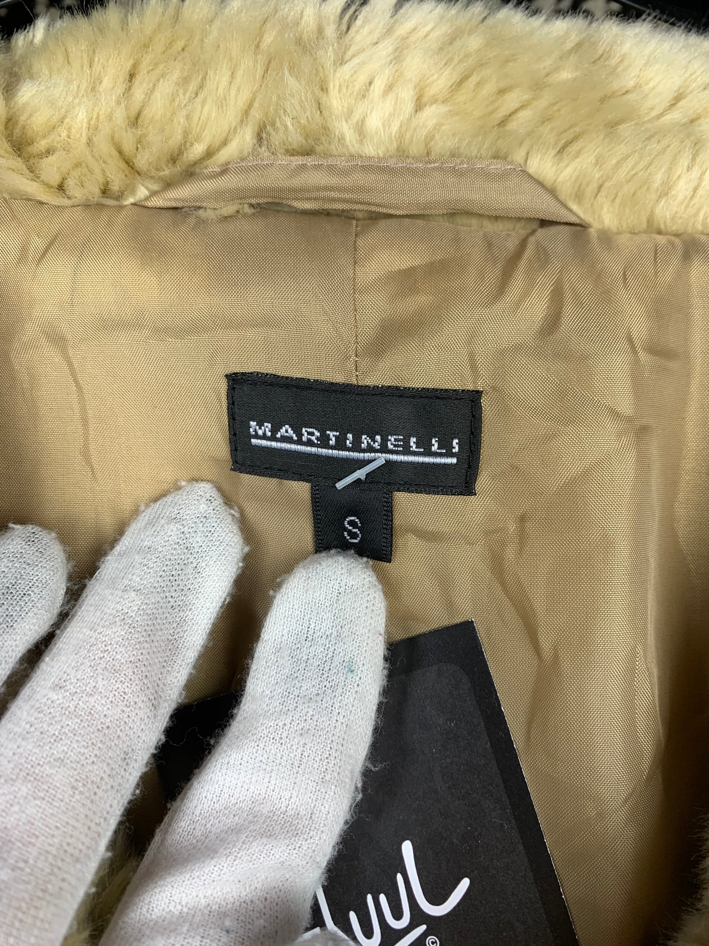 Women's Y2K Beige Faux Fur Jacket by Martinelli