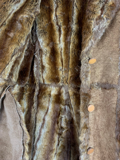 Women's Vintage Faux Fur Lined Winter Coat