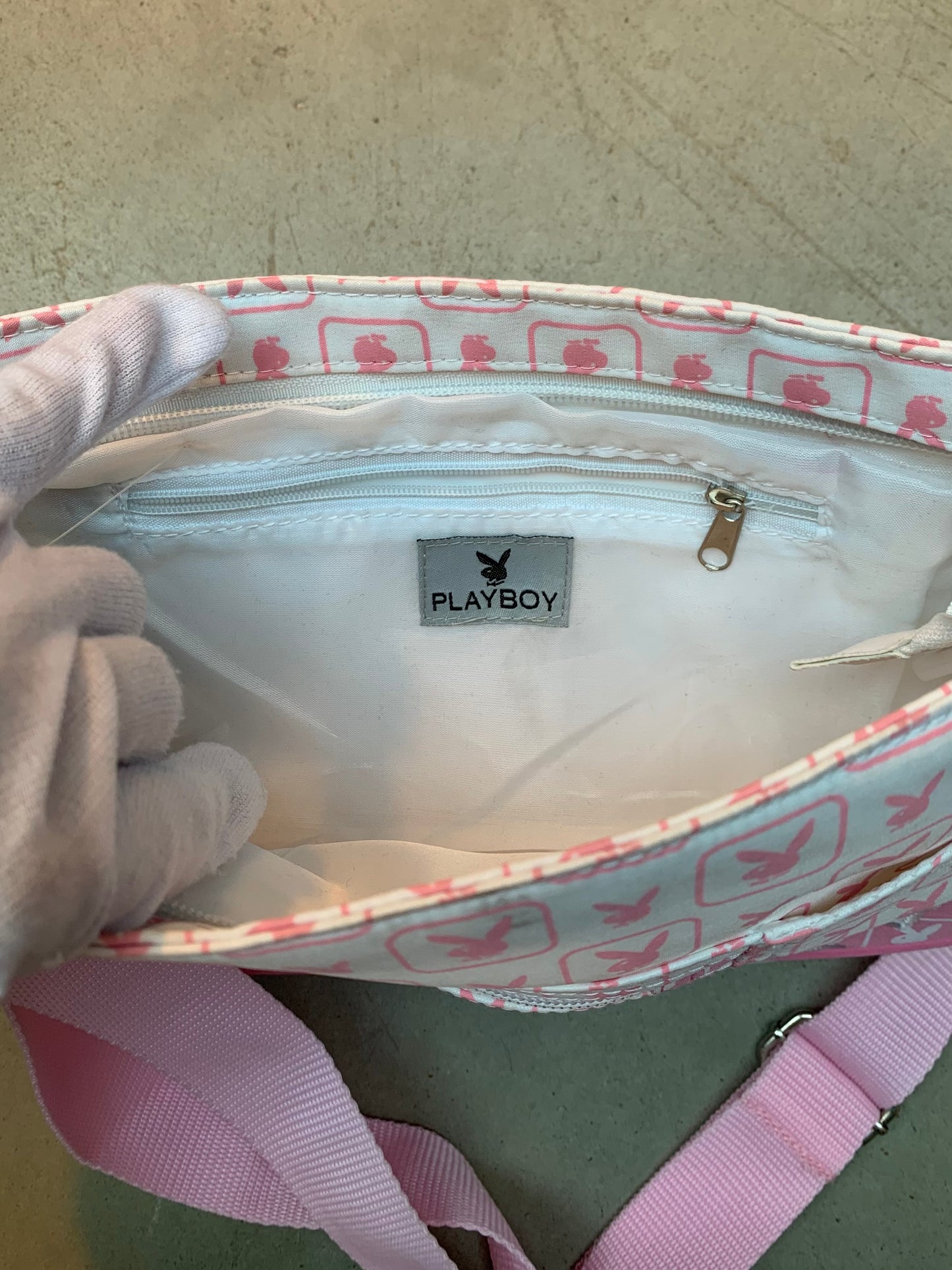 Women’s Pink Playboy Logo Shoulder Bag