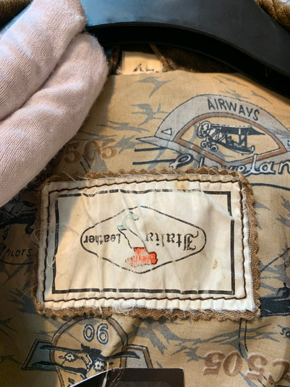 Vintage Jiri Leather Brown Biker Jacket