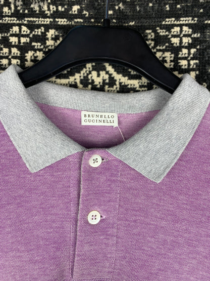 Brunello Cucinelli Men's Long Sleeve Polo Shirt