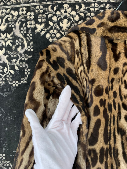 Vintage Spotted Exotic 1940s Fur Coat