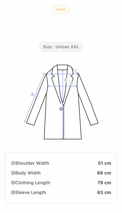 Unisex Vintage Brown Leather Coat with Snap Button Front