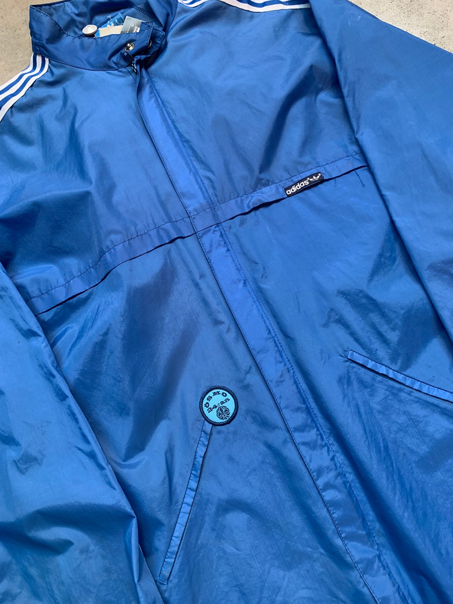 Vintage Adidas Blue Rain Jacket