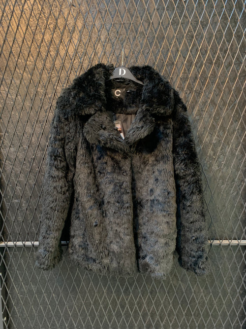 Black Faux Fur Jacket Women’s S
