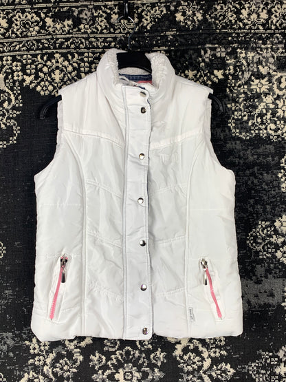 Womens Y2K Vintage White Everlast Puffer Vest