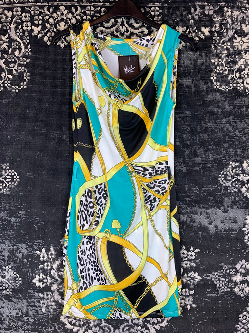 Y2K Women's Printed Sleeveless Dress