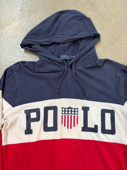 Polo Ralph Lauren navy, white, and red hoodie