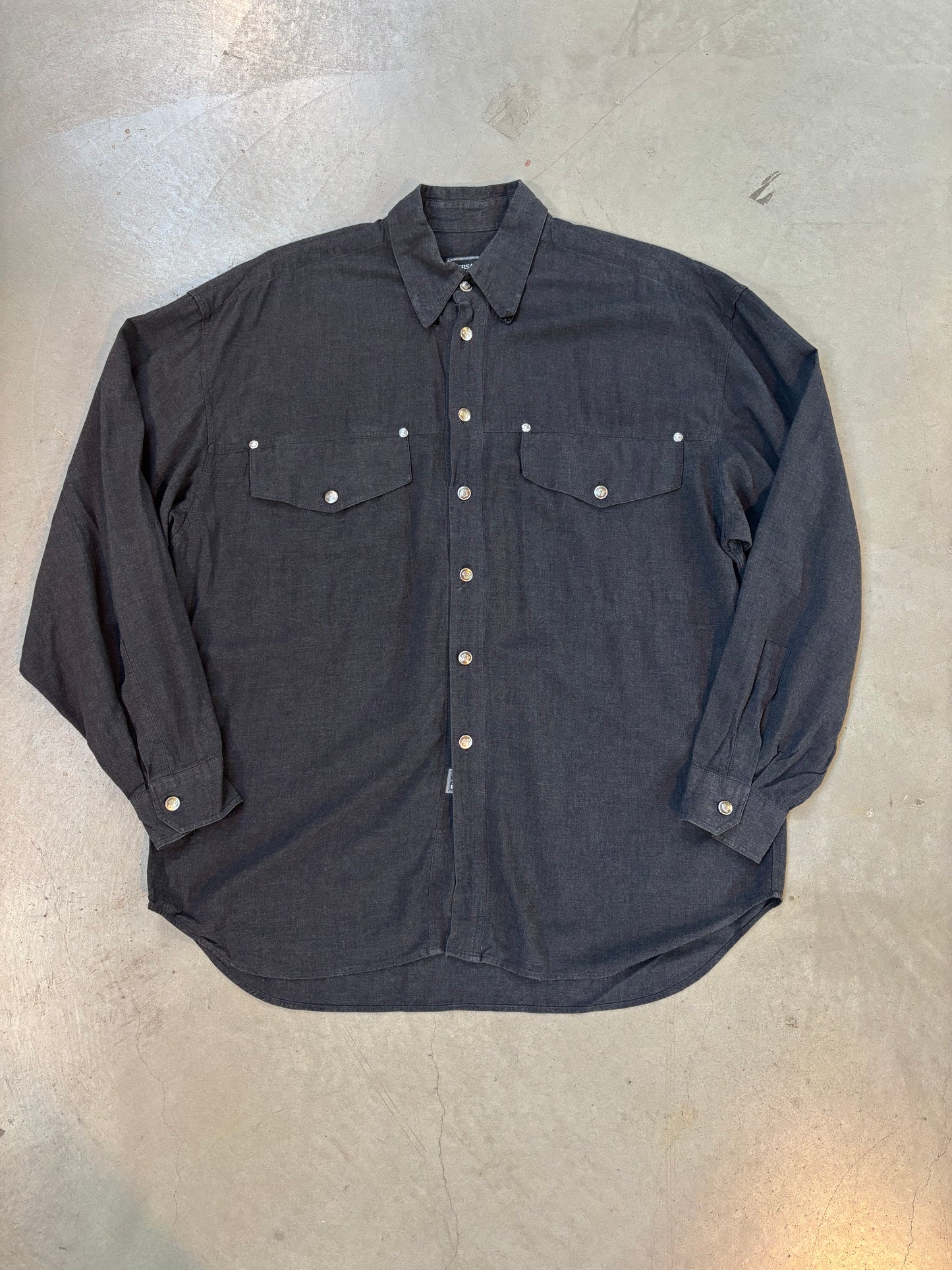 Versace Jeans Couture Charcoal Button Up Shirt