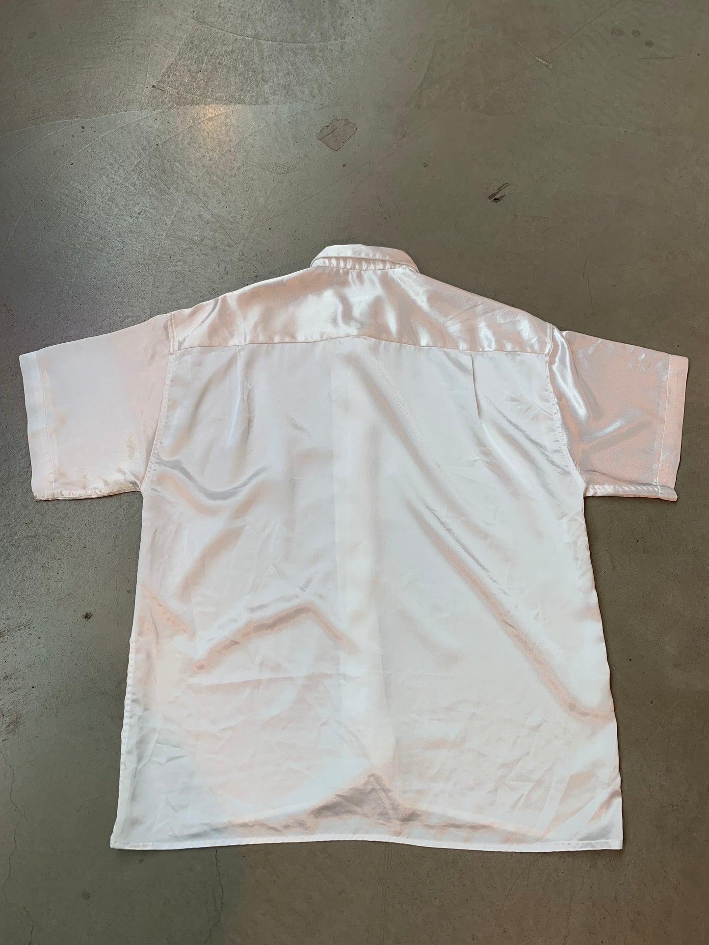 White Versace Silk Button-Up